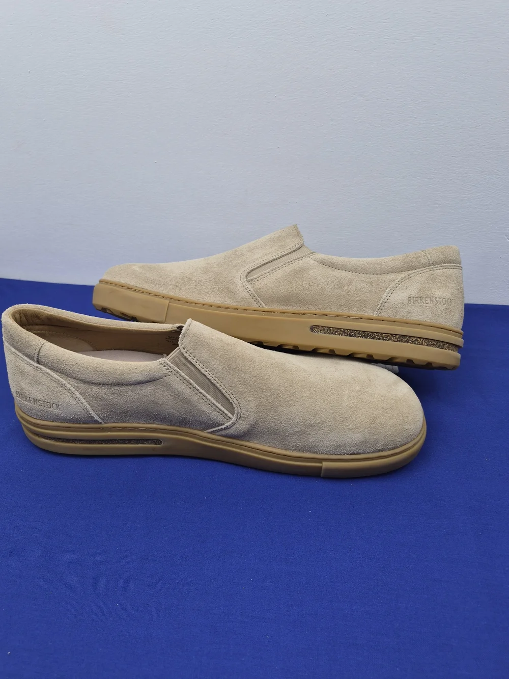 Birkenstock NWT SIZE 11 Oswego Suede Leather Slip-on sneaker streetwear neutral - Picture 6 of 13